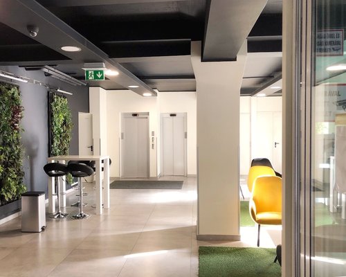 Modern office workspace with ergonomic setup in Budapest